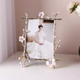 thumbnail image 4 of 4x6 Gold Picture Frame Decor Ornate Pink Floral Metal Photo Frames with High Definition Glass Front, Art Decor Tabletop Display, Gifts Ideas for Women on Anniversary Christmas, 4 of 7