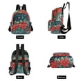 thumbnail image 4 of FORMRS Mini Backpack Purse for Women Travel Daypack Casual Shoulder Bag, Christmas Poinsettia, 4 of 7