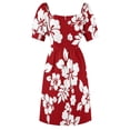 thumbnail image 7 of Hawaiian Pattern - Red Dress dress korean style dresses for special events women long dresses Long dress, 7 of 7