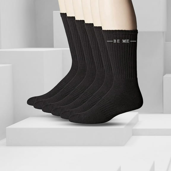 Beyond Meek (BE ME) Women's Cotton Crew Socks, Lightweight And Breathable, Light Cushioning, Seamless Toe Comfy Socks For Women (3-Pairs)