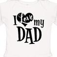 thumbnail image 4 of Inktastic I Love My Dad Boys or Girls Long Sleeve Baby Bodysuit, 4 of 5
