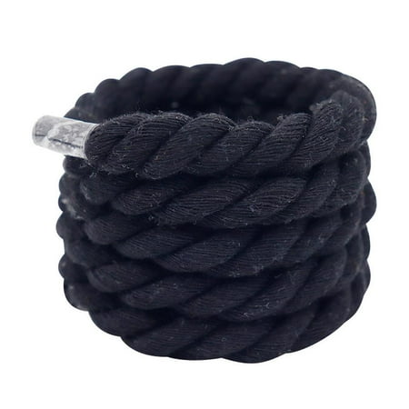 

BTLIGE 1Pair Thick Cotton Line Weaving Twisted Rope Bold Shoelaces Women Men Sneakers- Y7B3