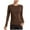 Brown, variant on yillto Womens Yoga Tops Long Sleeve Workout Running Tee Lightweight Breathable Exercise Stretchy Tshirts