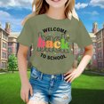 thumbnail image 2 of KAOOCXU Kids Girl Boys T-Shirt Back To School Graphic Short Sleeves Round Neck Tee Bright Comfortable Spring Autumn Leisure Tshirt, 2 of 4