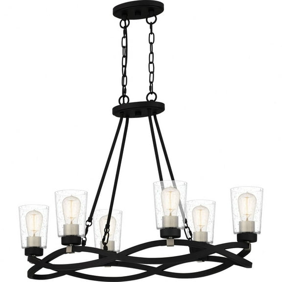 OLK632EK Quoizel Lighting Overlook - 6 Light Island In Traditional Style-23.25 Inches Tall and 32.5 Inches Wide