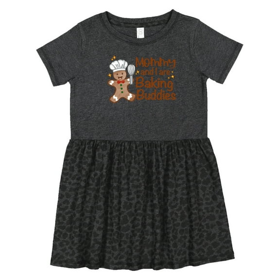 Inktastic Mommy and I Are Baking Buddies Girls Toddler Dress