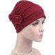thumbnail image 2 of Gorros de quimioterapia TANGJMXG turbantes para pacientes con cáncer 55-65 cm color rojo vino, 2 of 5