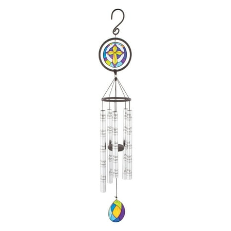 Carson 35 in. Stained Glass Sonnet Moments Wind Chime