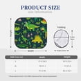 thumbnail image 6 of Uemuo Dinosaurs and Tropical Leaves and Flowers Printed 2 PCS Car Windshield Sun Shade, Auto Sun Heat and UV Rays Blocker, Foldable Automotive Front Window Sunshade Protector, 6 of 7