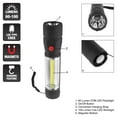 LED Flashlight With Base and Carrying Strap Multifunctional