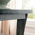 thumbnail image 6 of Leick Home Boa Round Solid Wood End Table with Shelf in Rustic Gray, 6 of 15