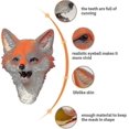 thumbnail image 3 of Fox Mask - Halloween Latex Animal Head Mask-Good, 3 of 5