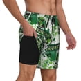 thumbnail image 2 of Sigee Football 7 Print Mens Swim Trunks with Compression Liner Quick Dry Swim Stretch Beach Shorts with Pockets,S-3XL, 2 of 7
