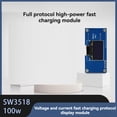 thumbnail image 3 of SW3518 100W Full Protocol High-Power Fast Charge Module Voltage Current Fast Charge Protocol Display Module QC4.0 PD3.0,1 x Full protocol high -power fast charge module,Blue, 3 of 6