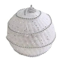 CuiLiyq Christmas Ball Ornaments, White Foam Christmas Hanging Balls for Xmas Tree DIY Craft Gifts, for Home Holiday Wedding Party Decorations (Foam Tennis Ball)