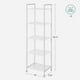 thumbnail image 5 of Storage Rack SONGMICS Estante de baño extensible de 5 niveles, blanco, 5 of 8