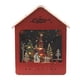 thumbnail image 2 of Casa de pueblo navideña, regalo de Navidad para niños, regalo de cumpleaños, pueblo navideño luminoso Rojo, 2 of 9