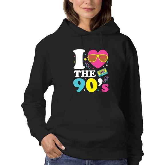 Love The 90's Hoodie Women -GoatDeals Designs, Female 3X-Large