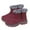 Red, variant on XIMIN Women Fur Lined Non Slip Ankle Boots Winter Snow Shoes Warm Ankle Booties with Fur Lined Comfortable Outdoor Walking Waterproof Slip on Boots