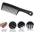 thumbnail image 2 of Wide Tooth Comb, Tooth Comb Detangling Large Hair Detangling Comb Anti-static Comb Hair Comb for Curly Hair Long Hair Wet Dry Hair Reduce Hair Breakage, 2PCS(Black, Pink), 2 of 5