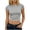*Gray, variant on VBVC Women's Crew Neck Short Sleeve Crop Top,Ladies Slim Fit Basic T-Shirt,Stretchy Casual Y2K Baby Tee For Women,Black,S-2XL