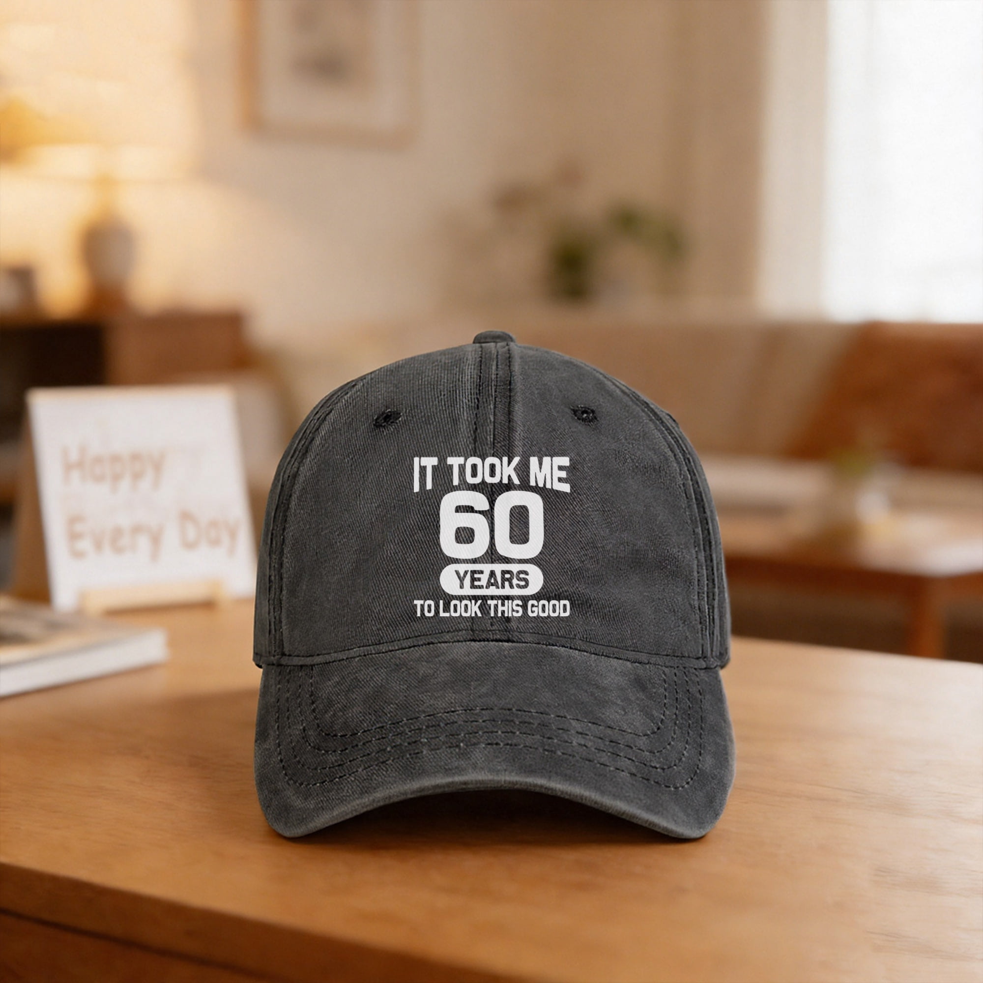 Father's Day Gift 60th Birthday Gifts for Men Women 60 Year Old Gifts Decorations Took Me 60 Years to Look This Good Washed Cotton Hat
