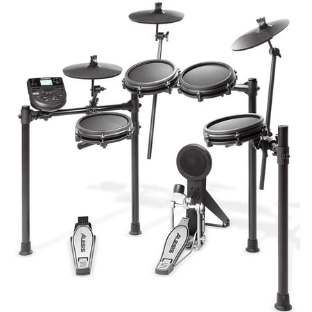 - Alesis Complete 8 Piece Electronic Nitro Portable Drum Kit Set with Mesh Heads