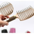 thumbnail image 3 of FACEGA Hair Brush Nylon Louvered Wave Brush Massaging Dry-Wet Scalp Brush,Gold, 3 of 3