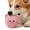 Pig, variant on Squeak Dog Toys For Aggressive Chewers, No Stuffing Squeak Dog Chew Toys For Aggressive Chewers, Durable Bouncy Squeaker Ball, Interactive Dog Toy Ball With Crinkle Paper For Medium & Small Dogs Bee