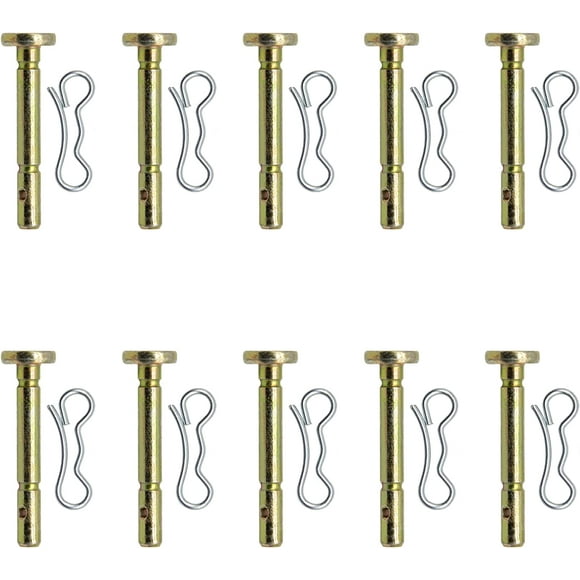 ORUYROP Ganivsor Replacement 10pk 1/4" x1-3/4,Shear Pins and Cotter Pins for 738-04155 & 714-04040 MTD Cub Cadet Snow Blower