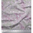 thumbnail image 1 of Soimoi Polyester Crepe Fabric Flower Artistic Print Fabric by The Yard 52 Inch Wide, 1 of 3