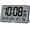 Gray, variant on Auto Set Digital Wall Clock Battery Operated, Desk Clocks with Temperature, Humidity and Date, Large Display Digital Calendar Alarm Clock for Elderly, Bedroom, Office, 8 Time Zone, Auto DST.