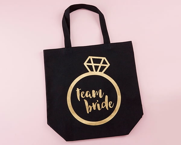 team bride canvas bag