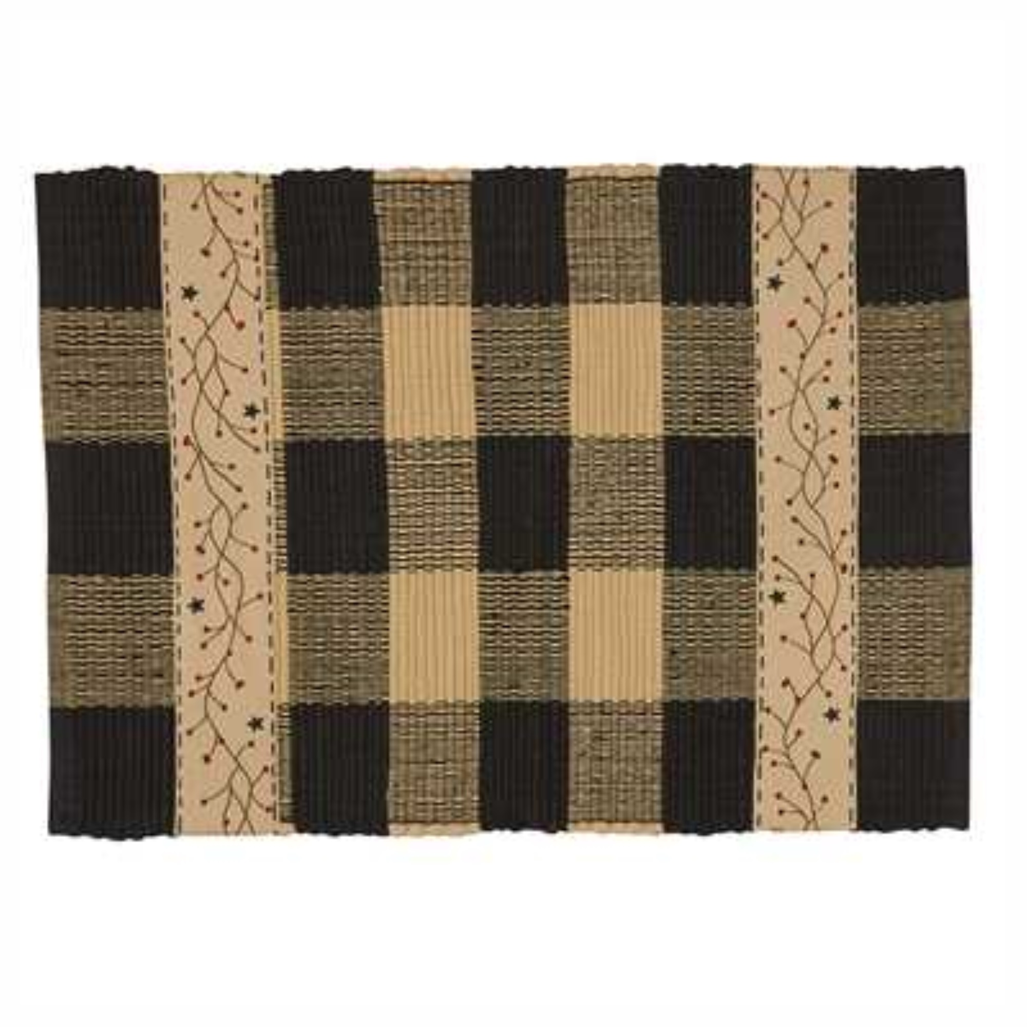 BERRY GINGHAM RAG RUG 2X3