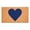 Dark Blue, variant on Black Heart Doormat, 24" x 36"
