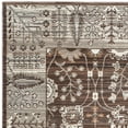 thumbnail image 3 of SAFAVIEH Valencia Euanthe Floral Bordered Polyester Area Rug, Brown/Beige, 4' x 6', 3 of 5