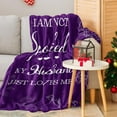 thumbnail image 2 of Gifts for Her Wife, Romantic Wife Gift from Husband, Anniversary Wedding Gifts for Women Her, Wifey Birthday Ideas, Spoiled Blanket 60x50in, Best Valentines Mothers Day Presents, 2 of 7