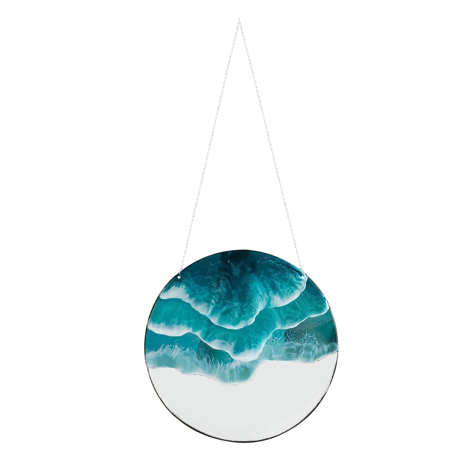 coappsuiop home decor hangs decoration sea & ocean resin art double wave wall hanging beach