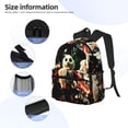 thumbnail image 3 of Goofa The Nightmare Before Christmas Pattern Casual Backpack – School Backpack Lightweight & Ergonomic Design, Water-Resistant, Spacious & Comfortable, Travel, 3 of 6