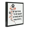 thumbnail image 4 of Stupell Industries Road To My Heart Typography Painting Black Floater Framed Canvas Art Print Wall Art, 25 x 25, 4 of 10