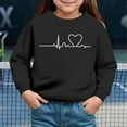 thumbnail image 2 of Zshosam Little Kids Sweatshirts Toddler Baby Girl Boy Pullover Sweatshirt Print Long Sleeve Crewneck Shirt Tops Warm Fall Winter Clothes,Black 3 Years, 2 of 4