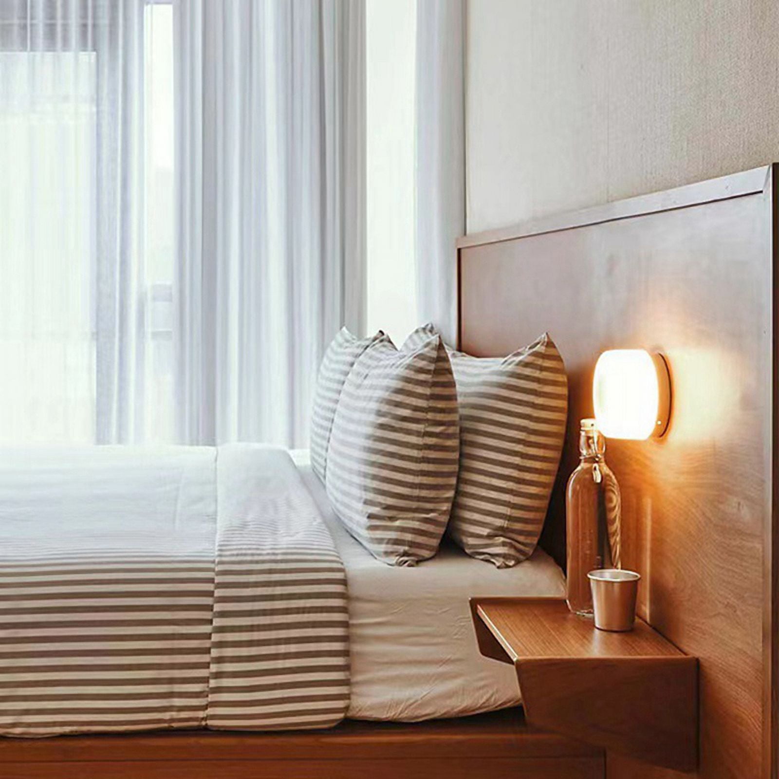 Led Wall Lamps for Bedroom Bedside Indoor Outdoor Led Round Sconce Light Fixtures Background Luminaire Acrylic Light,A