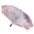 thumbnail image 3 of Palm Leaf Print Pink Rain Umbrella Sun Protection Sun Umbrella Parasol Folding Umbrella Black Glue, 3 of 9