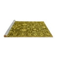 thumbnail image 2 of Ahgly Company Machine Washable Indoor Rectangle Oriental Yellow Industrial Area Rugs, 2' x 4', 2 of 4