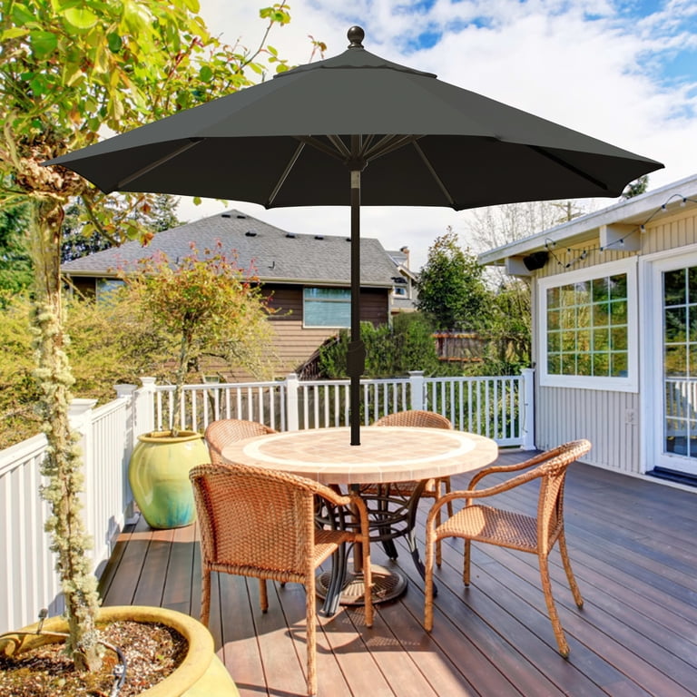 eliteshade patio umbrella USA 10-Year-Non-Fading 9ft 3-Tier Market Umbrella, Commercial Grade Outdoor Table with Crank Open, Windproof & UPF 50+ UV Protection, Heavy Duty Ventilation for Garden, Deck, Pool, Backyard 100% solution Eliteshade Review Guide: Best Patio