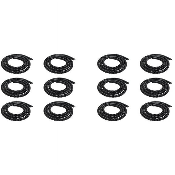 12Pcs 1M E-Bike Cable Pipe Protection Spiral Wrap Winding Cable Wire Protector Cover Tube for Scooter Motorcycle