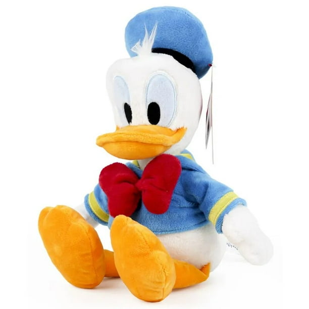 Disney-muñeco de peluche del pato Donald para niños, juguete de felpa auténtico de 30cm con dibujos de margaritas, de algodón PP, regalo de Navidad