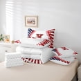 thumbnail image 6 of Manfei Letter Monogrammed K Boy 7-Piece Twin Bedding Sets,Sport Baseball Bedding Comforter Set,Ball Gamer Breathable Sheet Sets,Lightweight Room Decor,Reversible, 6 of 8