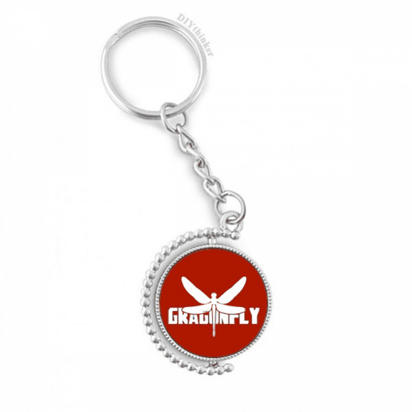 insect harm fears animal dragonflies rotatable keyholder disc accessories chain clip
