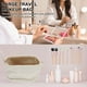 thumbnail image 2 of Estuche de Maquillaje de Capa Doble Unique Bargains para Mujeres, Bolsa de Cosméticos de Viaje, Bolsa de Aseo Impermeable y Duradera con Almacenamiento para Brochas de Maquillaje Beige, 2 of 7